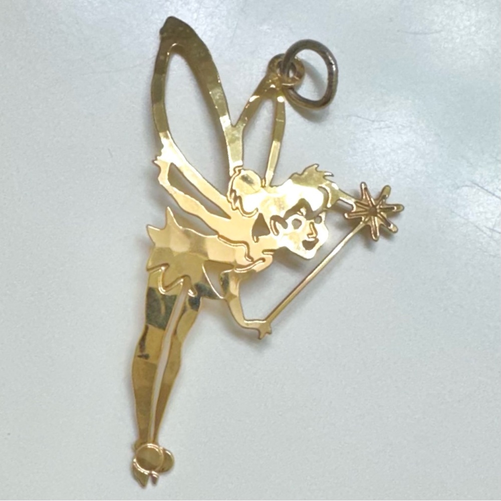 Vintage Disney Tinker Bell Pendant Wild Bryde 90s Disney World Charm - Picture 5 of 7